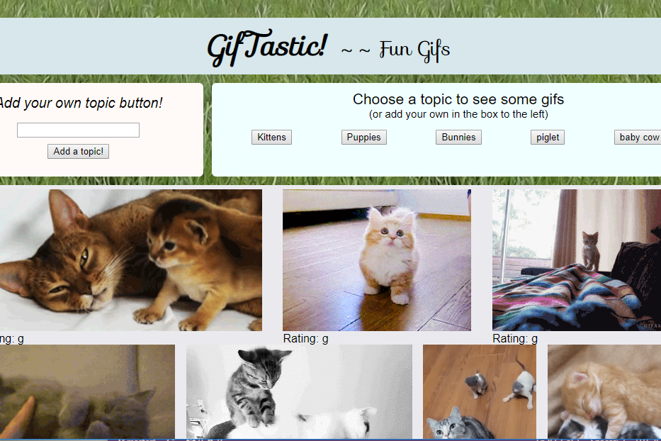 gifs app page
